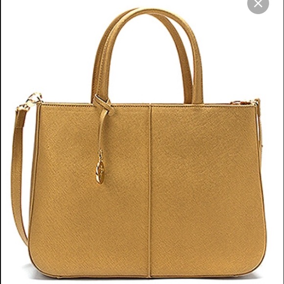 Hobo Original Mariella gold saffiano leather bag - Picture 4 of 13